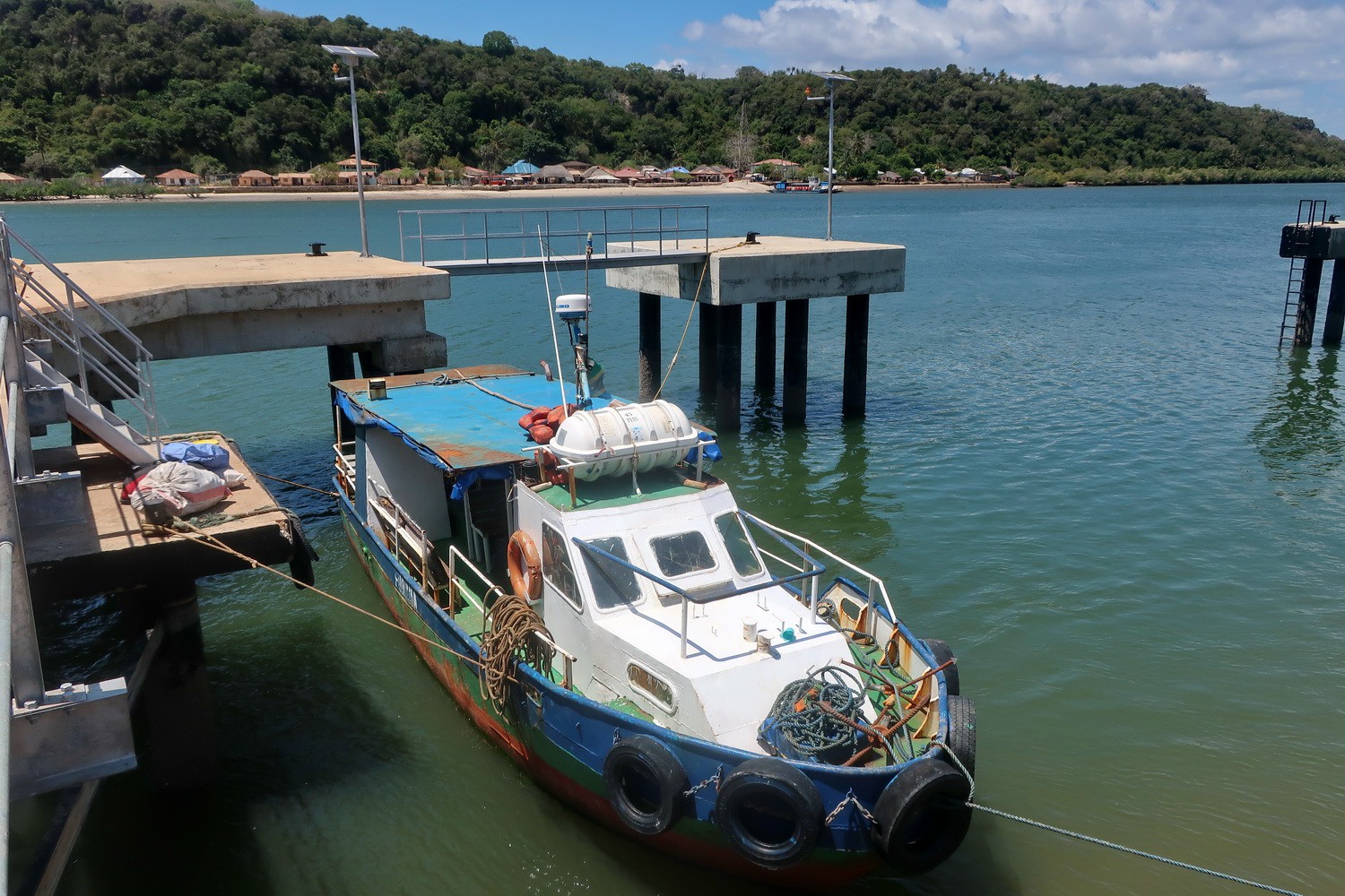 Our tiny ferry boat from Pangani to Zanzibar